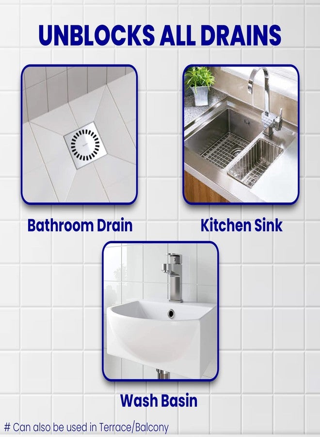 كيوي مسحوق كيوي درانكس لتنظيف المجاري | خبير المجاري رقم 1 في الهند | تركيبة سريعة المفعول تزيل الشحوم والشعر وبقايا الطعام في 30 دقيقة | آمن لأحواض المطبخ والمغاسل ومصارف الحمامات والأنابيب | عبوة من 8 قطع - Image 4