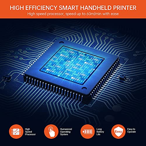 TOAUTO Portable Intelligent Upgraded Handheld Inkjet Printer Gun with 5.6 Inch LED Touch Screen Quick-Drying Inkjet Coding Machine for Code Date Label Industry Design House Usage - Image 3