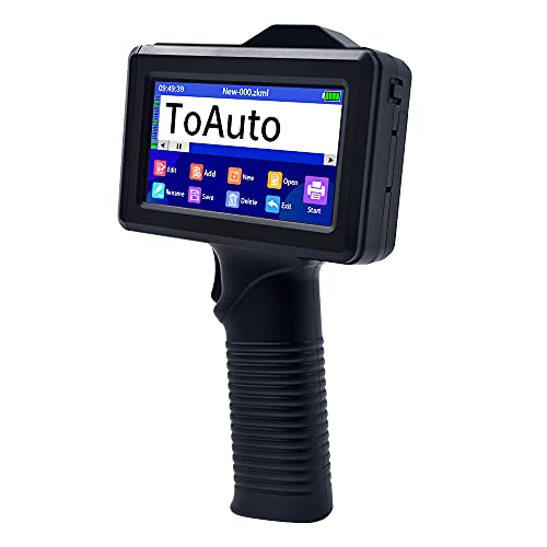 TOAUTO Portable Intelligent Upgraded Handheld Inkjet Printer Gun with 5.6 Inch LED Touch Screen Quick-Drying Inkjet Coding Machine for Code Date Label Industry Design House Usage - Image 1