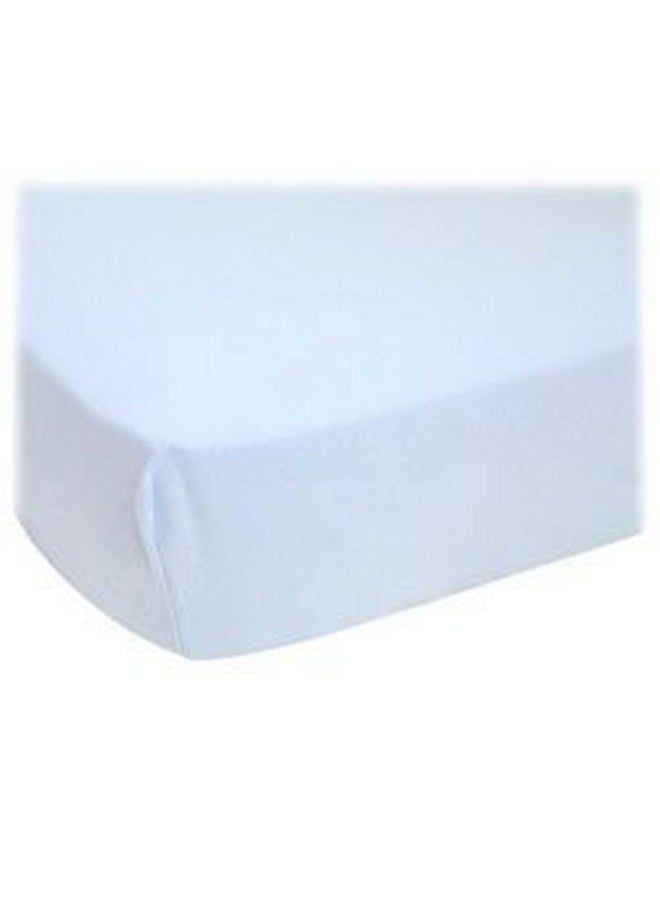 SHEETWORLD.COM SheetWorld Fitted Cradle Sheet - Baby Blue Jersey Knit - Solid Colors - Image 1