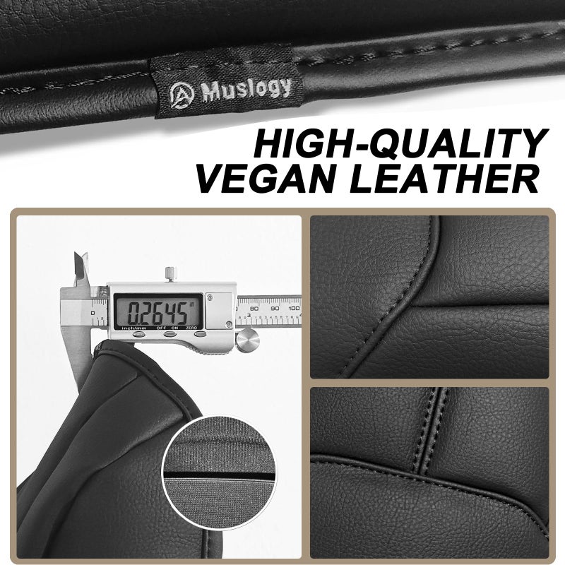 Muslogy Center Console Armrest Cover Fit for Jeep Wrangler JK JKU 2011-2017 Accessories, Comfort Armrest Pad Console Lid Cushion Vegan Leather Regular Thick - Image 3