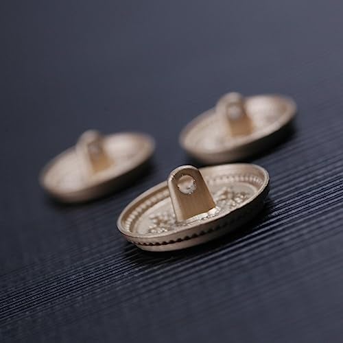 MASONEE 14-Piece Gold Metal Blazer Button Set - 23mm & 18mm Buttons for Men's Blazers, Suits, Sport Coats, Uniforms & Jackets - Image 5