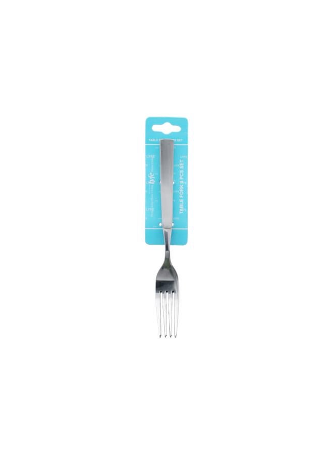 Lyfe 4-Piece Table Fork Silver - Image 1