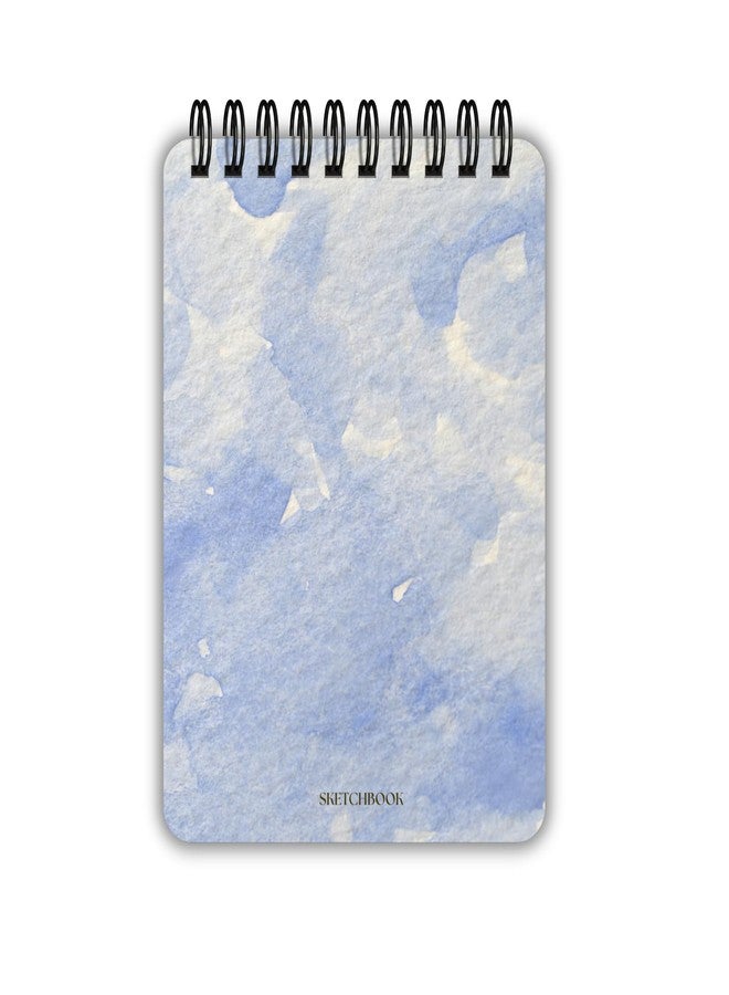 EKDALI Wiro Bound Sketch Book| Spiral bound at top | A4 Size| Pages 150 GSM| Natural Shade Paper| Ideal for artists and beginners | 100 pages - 50 sheets | ideal for sketching drawing doodling (Sky Blue) - Image 1