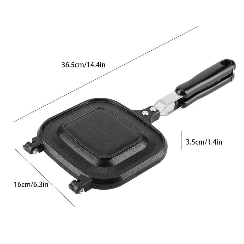 Aluminum Electric Black Maker Fry Pan 14.4 Inch For Quick Breakfast Preparation - Image 5