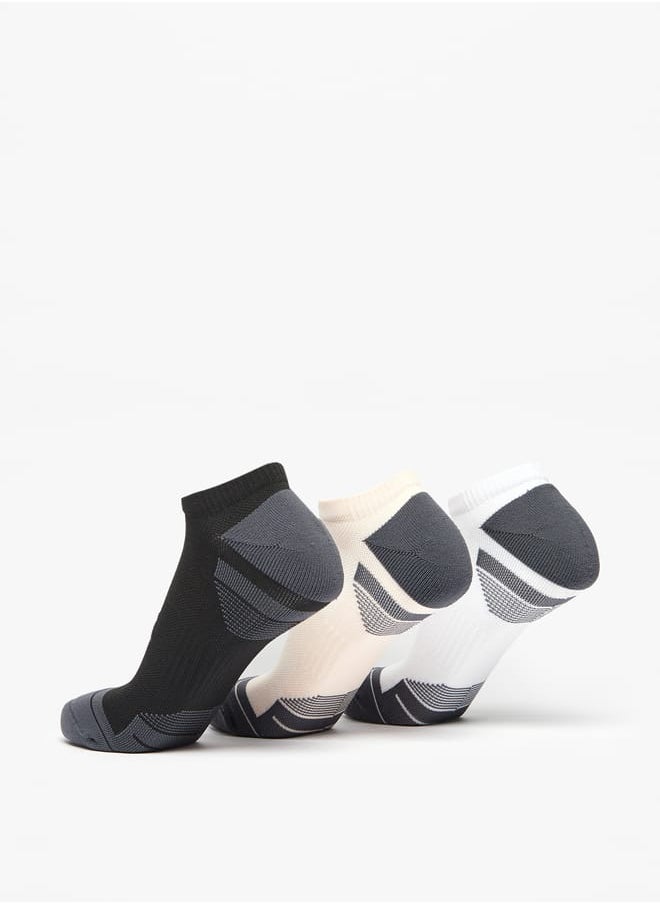Kappa - Women's Logo Detail Ankle Length Performance Socks - Set of 3 - Image 1