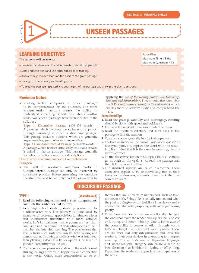Oswaal CBSE Question Bank Class 10 English Language & Literature, Chapterwise and Topicwise Solved Papers For Board Exams 2025