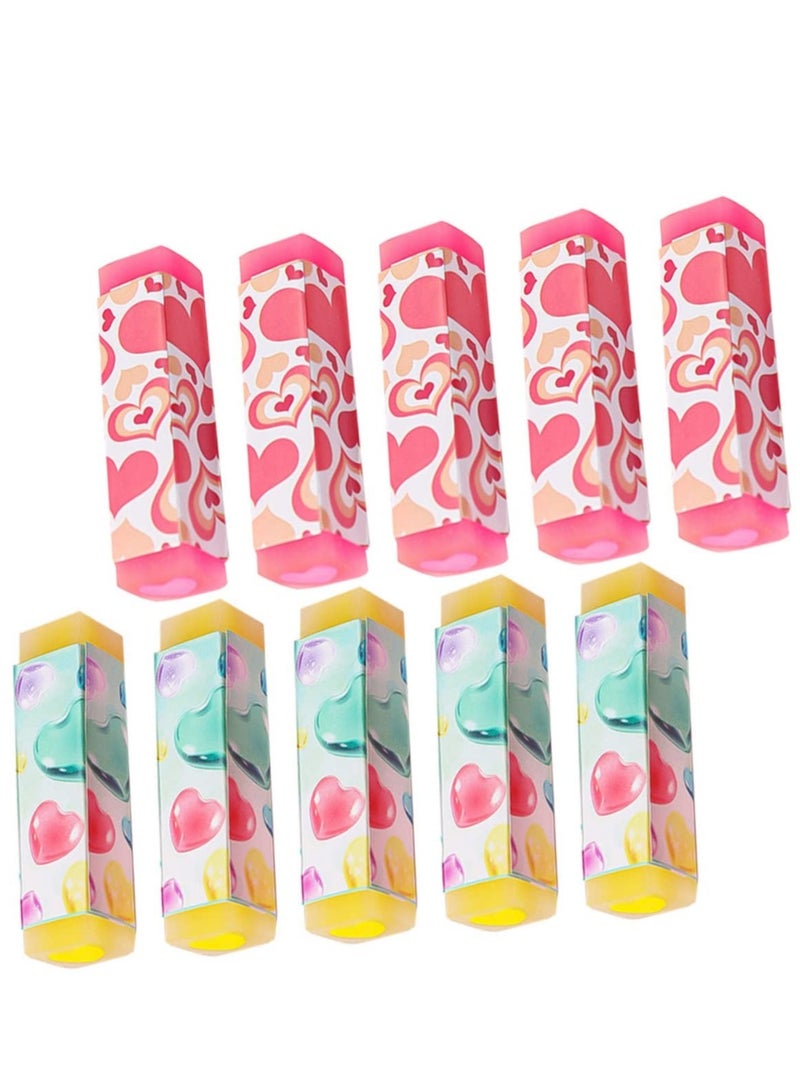16 Pcs Love Eraser Mini Erasers Mini Colored Pencils Miniture Decoration Fun Erasers Toys Erasers, Novelty Rewards, School Prizes, Holiday Office School Supplies - Image 1