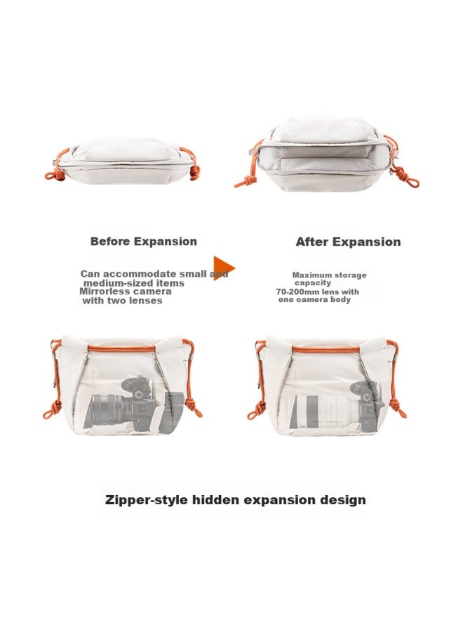 PGYTECH Pgytech Onego Drawstring Bag For Camera Dandelion Series Single Shoulder Photography Bag For Mirrorless Camera Fujifilm Camera Bag Insert Bag For Sony Canon Camera Bag - Lilac - Image 2