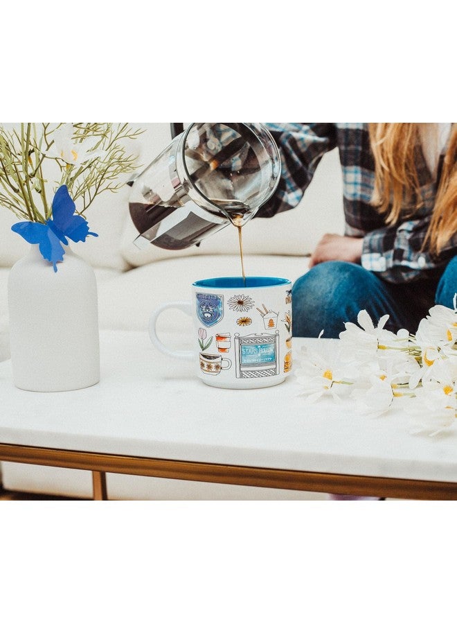 Silver Buffalo Gilmore Girls Stars Hollow Allover Icons Ceramic Stacking Mug | Large Coffee Cup For Espresso, Caffeine, Beverages, Home & Kitchen Essentials | Cute Gifts and Collectibles | Holds 13 Ounces - Image 4