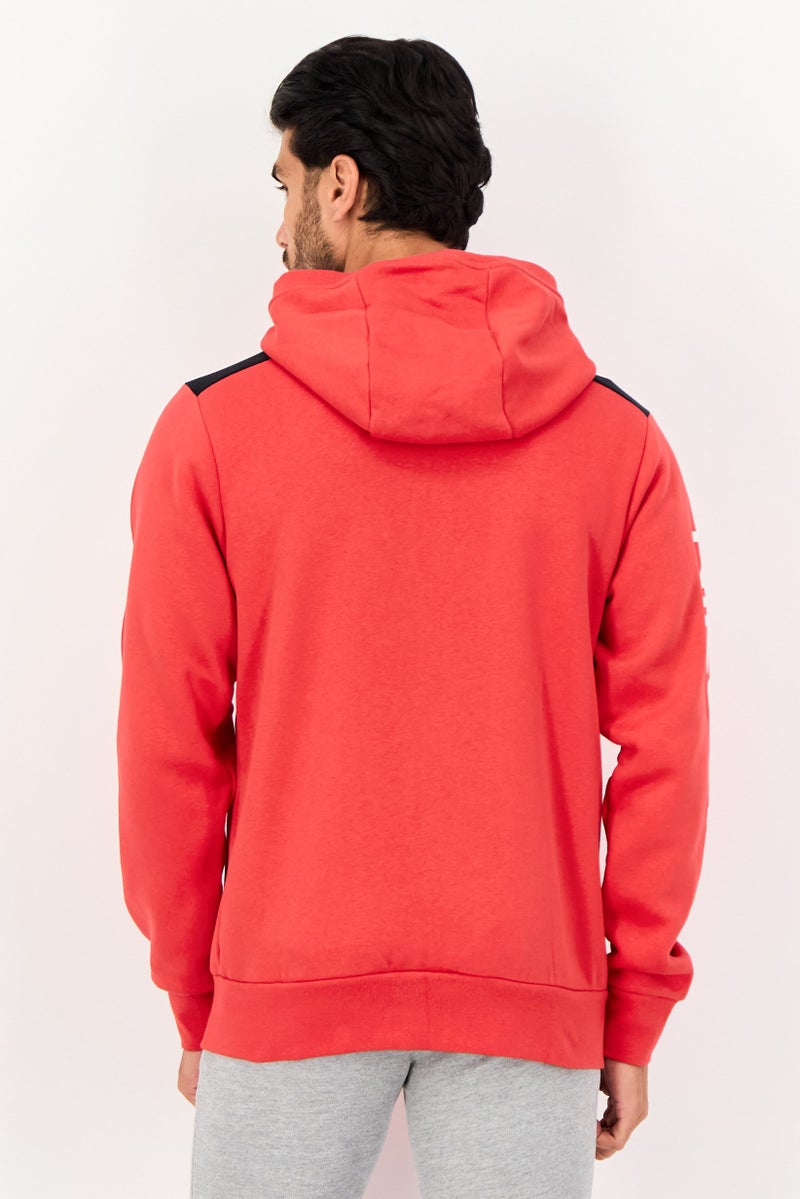 Nike Men Sportswear Fit Long Sleeve Outdoor Hooded Sweatshirt, Red - Image 2