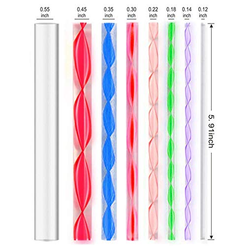 E Shopping Mandala Tool Acrylic Rod for IY Craft & Rock Painting (Pack Contains 8pcs) - Image 2