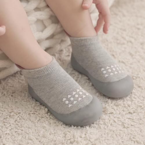 Bearbay Baby Sock Shoes Baby Walking Shoes Infant Non-Slip Breathable Slippers with Soft Rubber Sole Baby Boys Girls Sneakers Yellow - Image 5