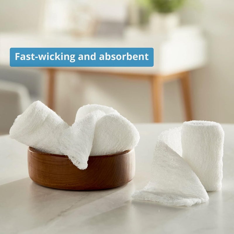 McKesson Gauze Bandage Rolls NonSterile 6Ply 100 Cotton 3 25 in x 3 35 in 96 Count - Image 2