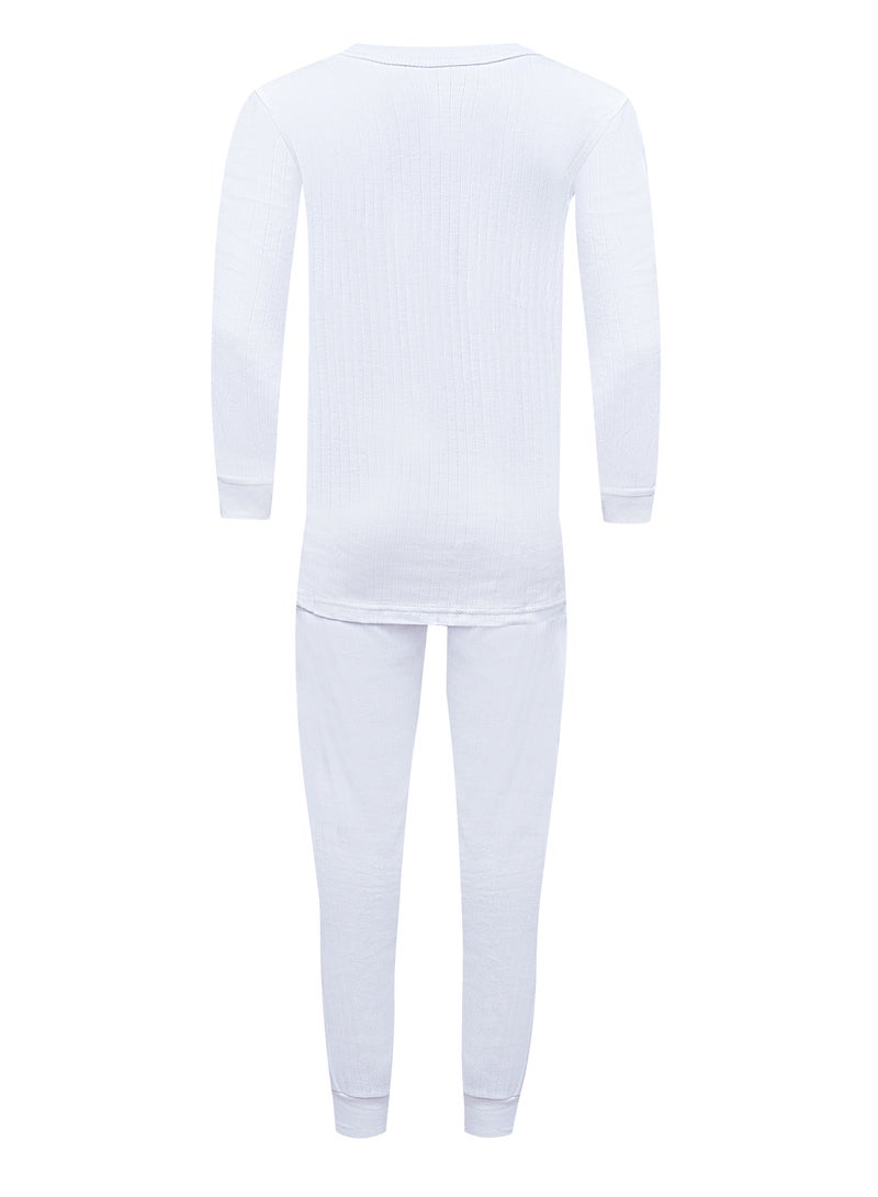 John Gladstone Boy's Cotton Interlock Thermal Set (White) - Image 3