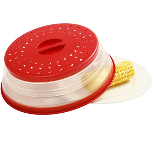 Norpro Knockdown Microwave Food Cover, Red - Image 3