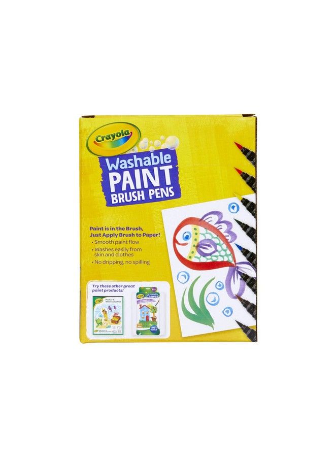 Crayola No Drip Paint Brush Pens Assorted Colors Paint Set 40 Count Creative Gift For Kids And Teens - Image 5