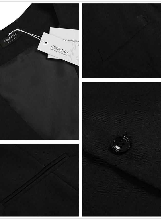 COOFANDY Men's Casual Business Vests Lightweight Waistcoat Slim Fit Suit Vest - Image 5