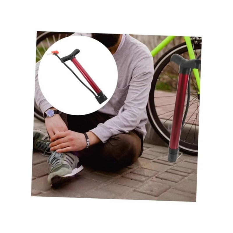 ALKAYAN Bike Floor Pump with Gauge – High-Pressure, Bicycle for Bikes & Sports Balls ... - Image 3