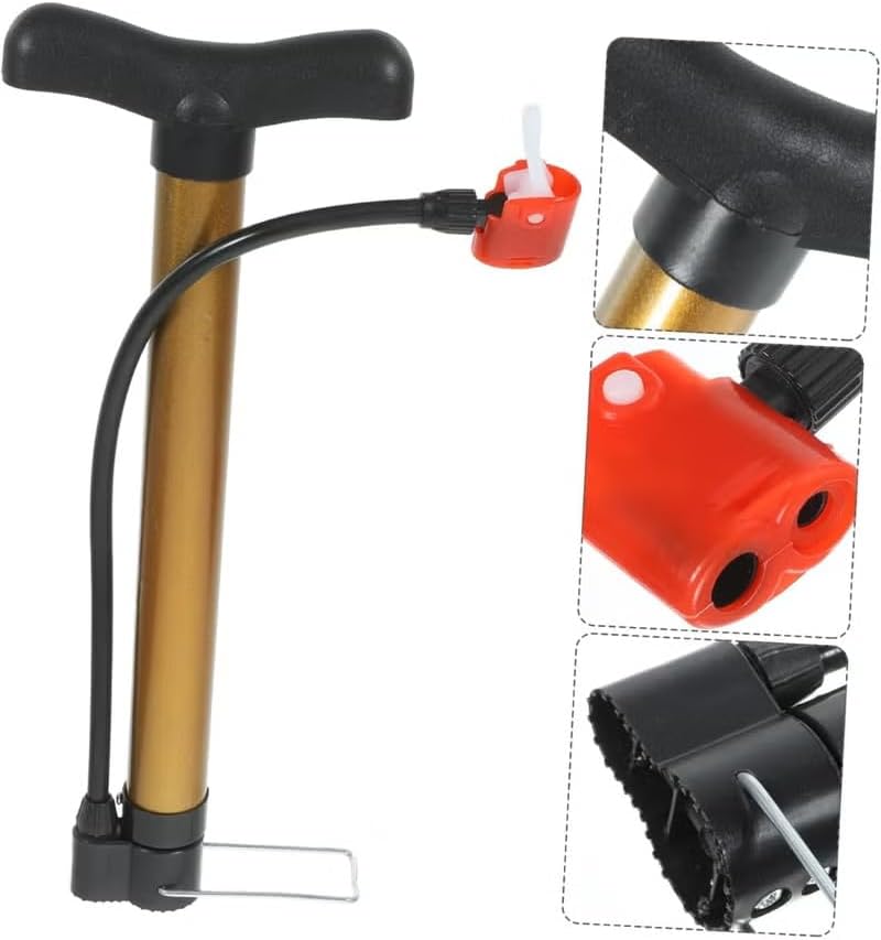 ALKAYAN Bike Floor Pump with Gauge – High-Pressure, Bicycle for Bikes & Sports Balls ... - Image 1