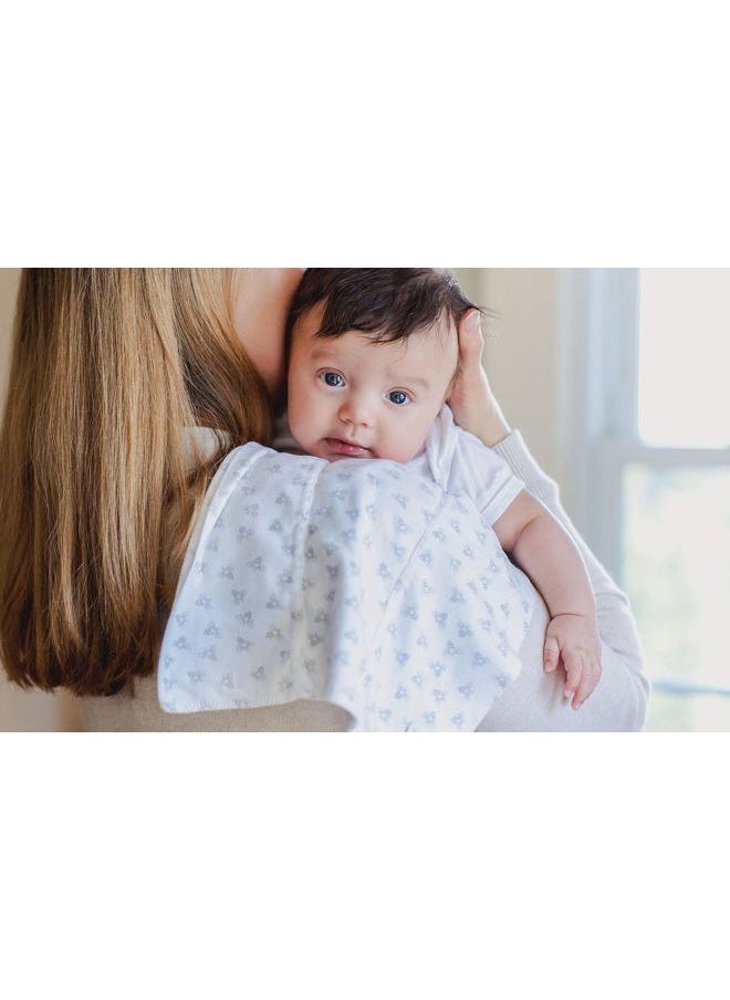 Burt's Bees Baby - Burts Bees Baby Infant Burp Cloths, 100% Organic Cotton Extra Absorbent Soft Fabric Drool Cloths, 5-Pack Newborn Must-Have Essential Large Burping Cloths, One Size 17 x 11.75 Inches - Image 1