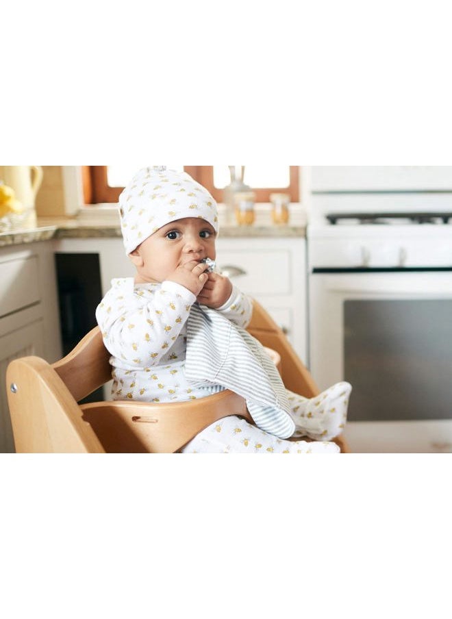 Burt's Bees Baby - Burts Bees Baby Infant Burp Cloths, 100% Organic Cotton Extra Absorbent Soft Fabric Drool Cloths, 5-Pack Newborn Must-Have Essential Large Burping Cloths, One Size 17 x 11.75 Inches - Image 1