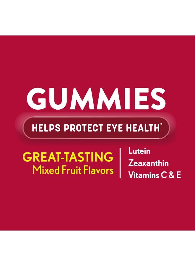 Ocuvite مكملات الفيتامينات والمعادن لصحة العين، حلوى جومي للبالغين، تحتوي على لوتين وزياكسانثين، نكهات فواكه مختلطة، 60 حبة - Image 2
