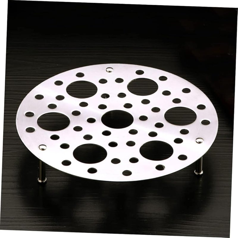 7grids رف طبخ البيض من الفولاذ المقاوم للصدأ، أداة مطبخ متعددة الوظائف وسهلة التنظيف - Image 4