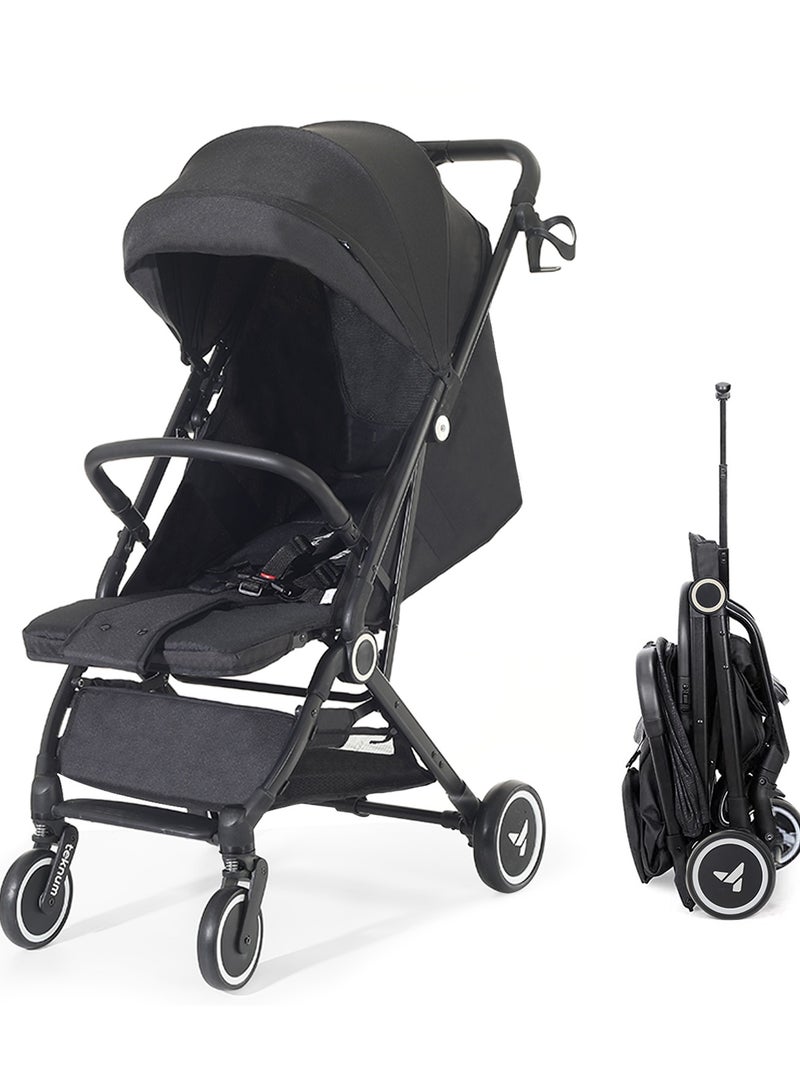 TEKNUM Travel Cabin Stroller With Coffee Cup Holder - Black - Image 1