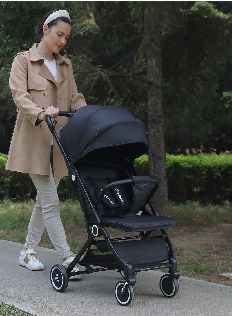 TEKNUM Travel Cabin Stroller With Coffee Cup Holder - Black - Image 2