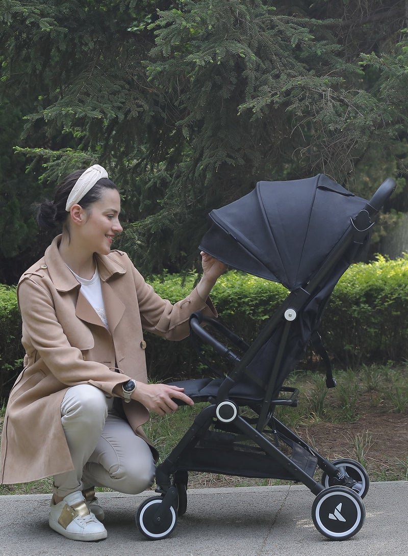 TEKNUM Travel Cabin Stroller With Coffee Cup Holder - Black - Image 4