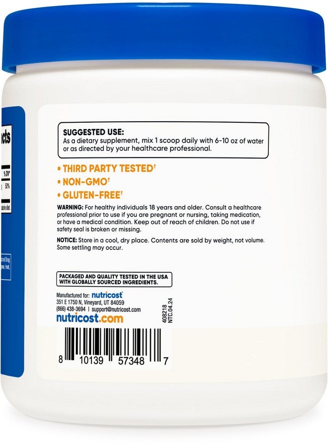 Nutricost Magnesium Bisglycinate Powder (Unflavored, 250 Grams) - Non-GMO, Vegan Supplement - Image 4