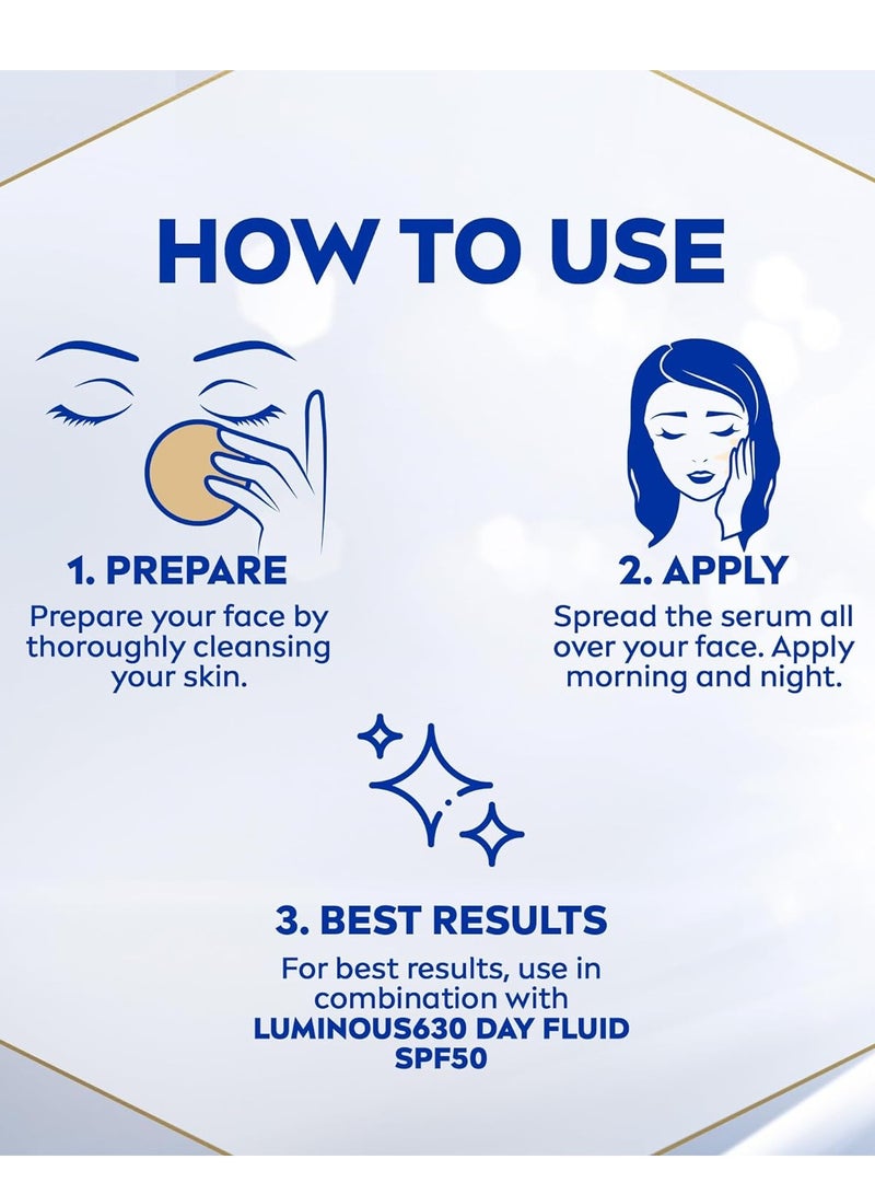 NIVEA LUMINOUS630 Even Glow Dark Spots and Anti-Age Serum 30ml