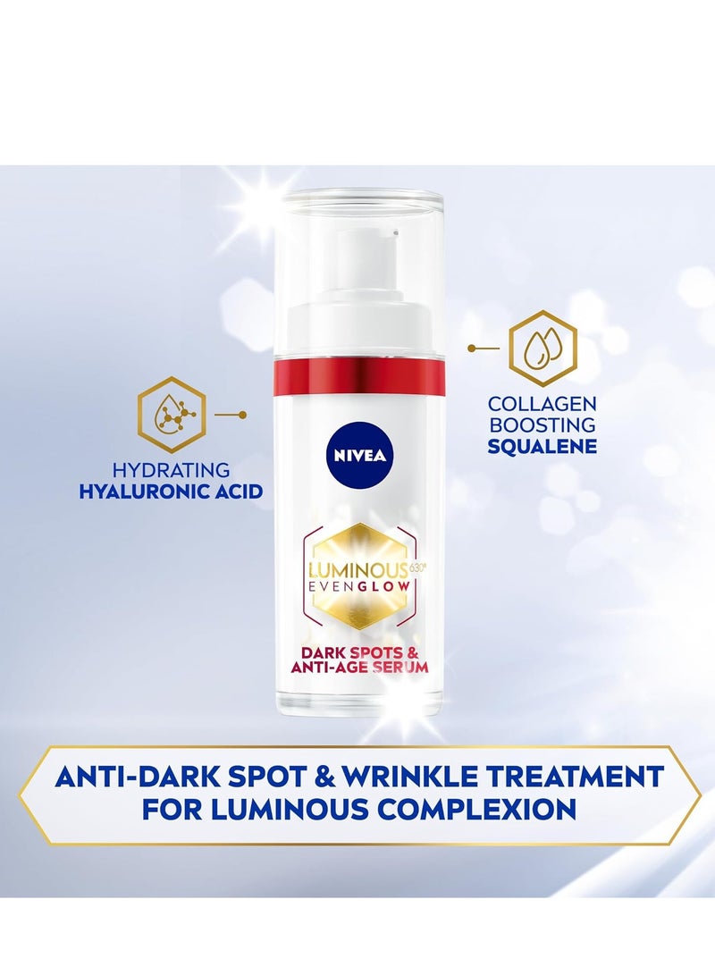 NIVEA LUMINOUS630 Even Glow Dark Spots and Anti-Age Serum 30ml