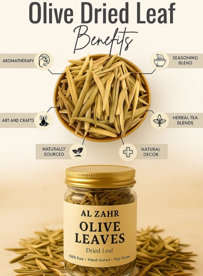 زهر أوراق زيتون الزاهر - أوراق نقية 100%، مصنفة يدويًا، مجففة عالية الجودة - طبيعية، للعلاج بالروائح، شاي الأعشاب والاستخدام الحرفي - Image 3