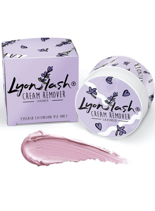 Lyon lash مزيل كريم تمديد الرموش برو جنتل 15 جرام 0.51 أونصة سائلة | يزيل غراء تمديد الرموش بفعالية | تهيج منخفض للبشرة الحساسة | مستلزمات أساسية لتمديد الرموش (لافندر) - Image 1