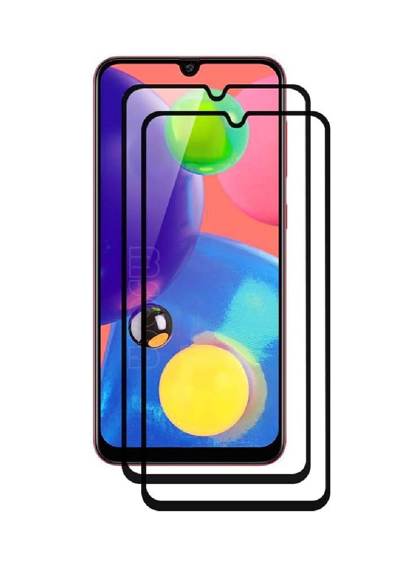 Super 2 Pieces Tempered Glass Screen Protector 5D Designed For Samsung Galaxy A70s Full Glue Edge to Edge Full Screen Coverage And Bubble Free - Image 1