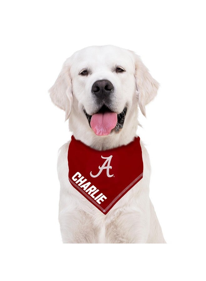 Pets First NCAA Alabama Crimson Tide Personalized Tie Bandana for Dogs & Cats, Size Large/X-Large. Custom Dog Scarf Bib for Pet Cat Dog. Ultimate Game-Day & Party Customizable Bandana - Image 4