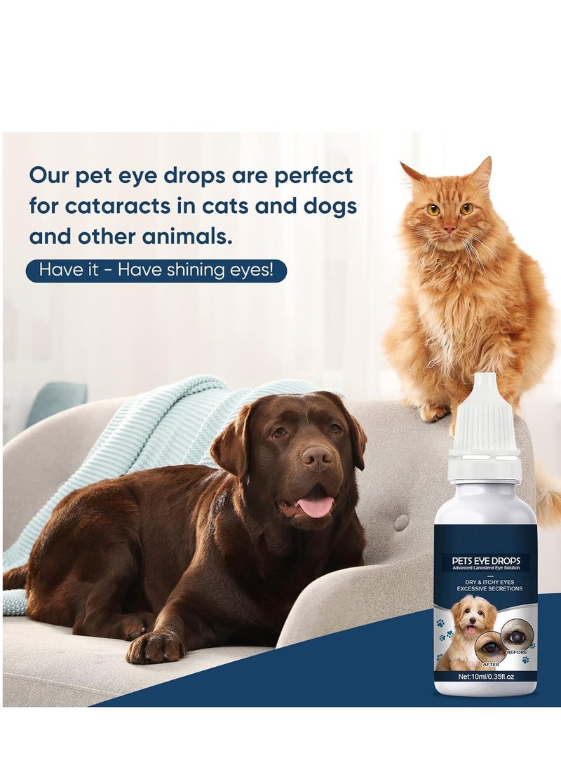 ييبونغ قطرات عين الحيوانات الاليفة للقطط والكلاب، علاج فعال لعدوى عيون الحيوانات الاليفة، منظف العين قطرات العين الساد، تحسين وضوح الرؤية، من لكجوري - Image 3