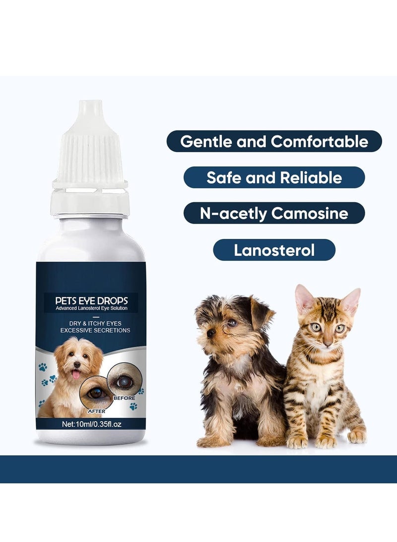 ييبونغ قطرات عين الحيوانات الاليفة للقطط والكلاب، علاج فعال لعدوى عيون الحيوانات الاليفة، منظف العين قطرات العين الساد، تحسين وضوح الرؤية، من لكجوري - Image 2
