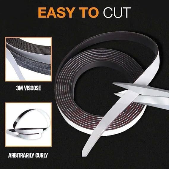 ORIGINAL MART ORIGINAL MART Magnetic Flexible Self Adhesive Sheet A4 Pack of 2 Make a Photo Magnet Flexible Peel and Stick Self Adhesive for Crafts Photos Stamp Dies and More - Image 2