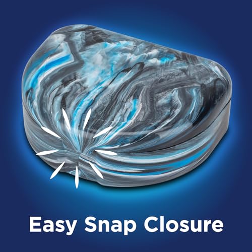 Practicon Marble Retainer Cases, Orthodontic Aligner Case, Mouth Guard Holder (3 Pack) (Midnight) - Image 3