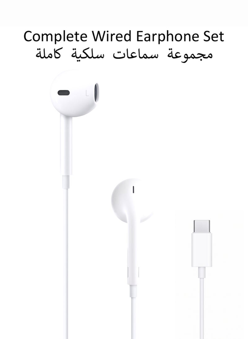 Tempo Wired Semi‑In‑Ear Earphones, USB‑C Connector, In‑Line Remote Control, Rich Bass, Sweat‑Resistant Wired Headset - Image 5