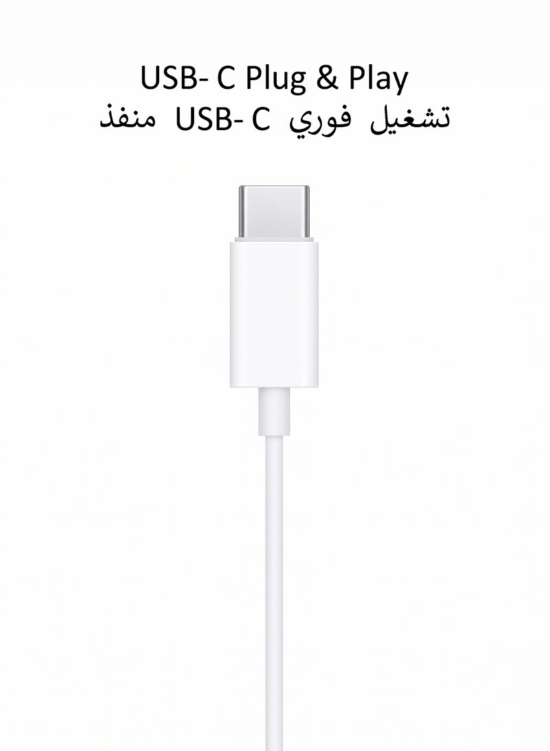 Tempo Wired Semi‑In‑Ear Earphones, USB‑C Connector, In‑Line Remote Control, Rich Bass, Sweat‑Resistant Wired Headset - Image 3