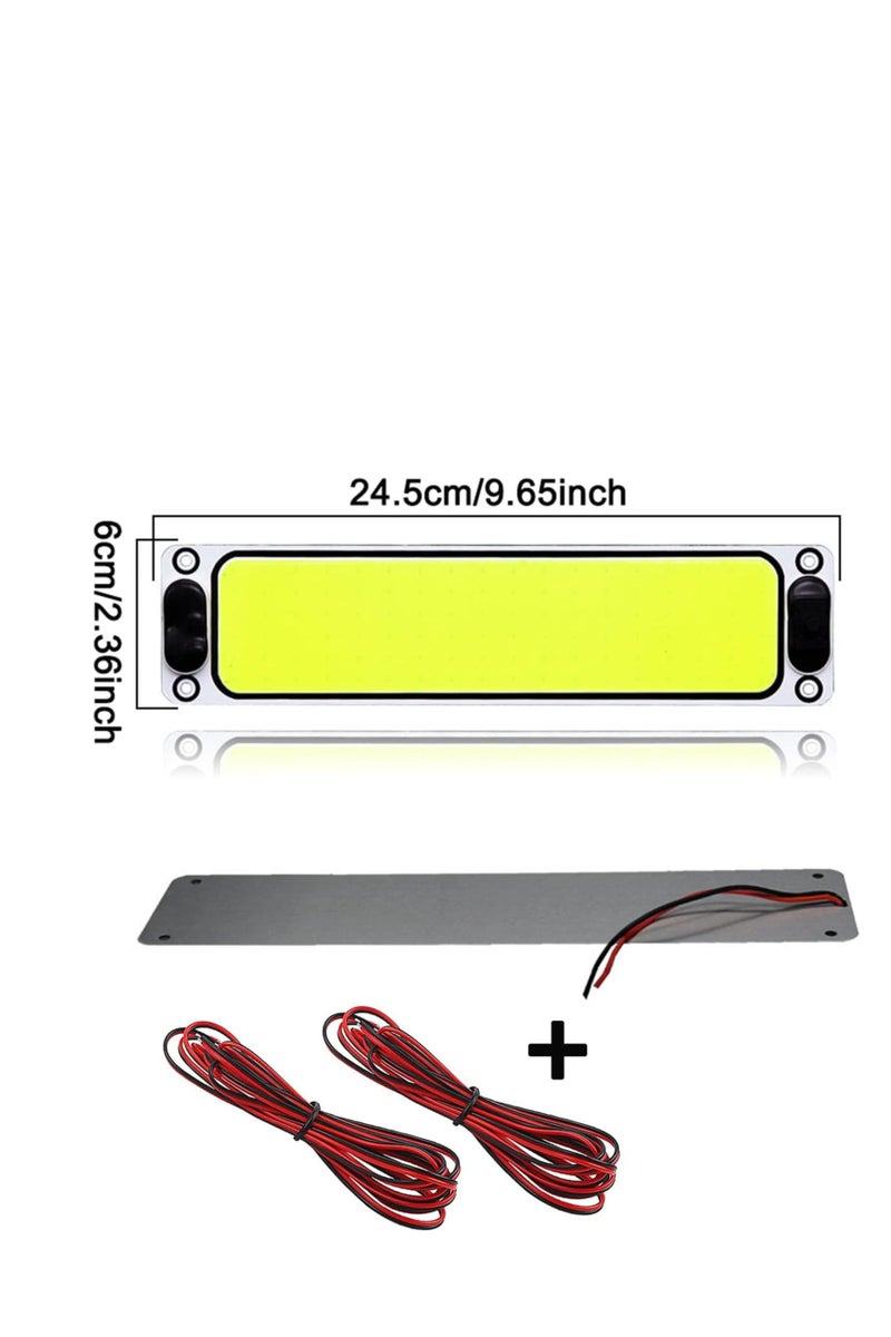 LED lamp for the car salon, 2 pieces, control button for opening and closing, 12 volts 10 watts - Image 3
