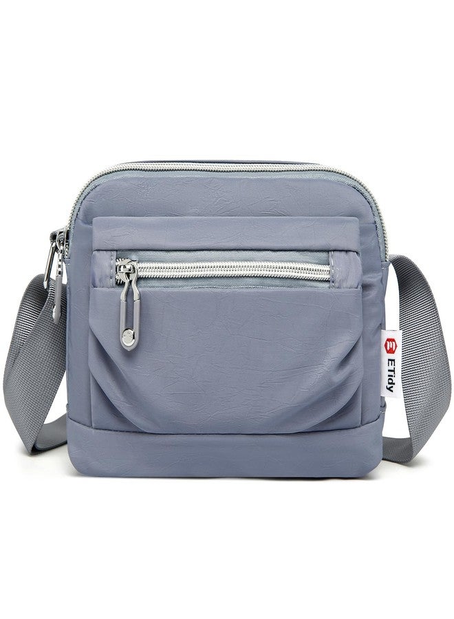 ETidy Nylon Small Womens Crossbody Bag Casual Shoulder Handbag Mini Purse With Adjustable Strap (Blue Upgrade) - Image 1