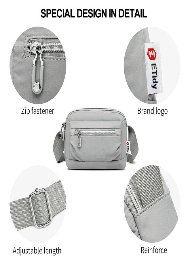 ETidy Nylon Small Womens Crossbody Bag Casual Shoulder Handbag Mini Purse With Adjustable Strap (Blue Upgrade) - Image 3