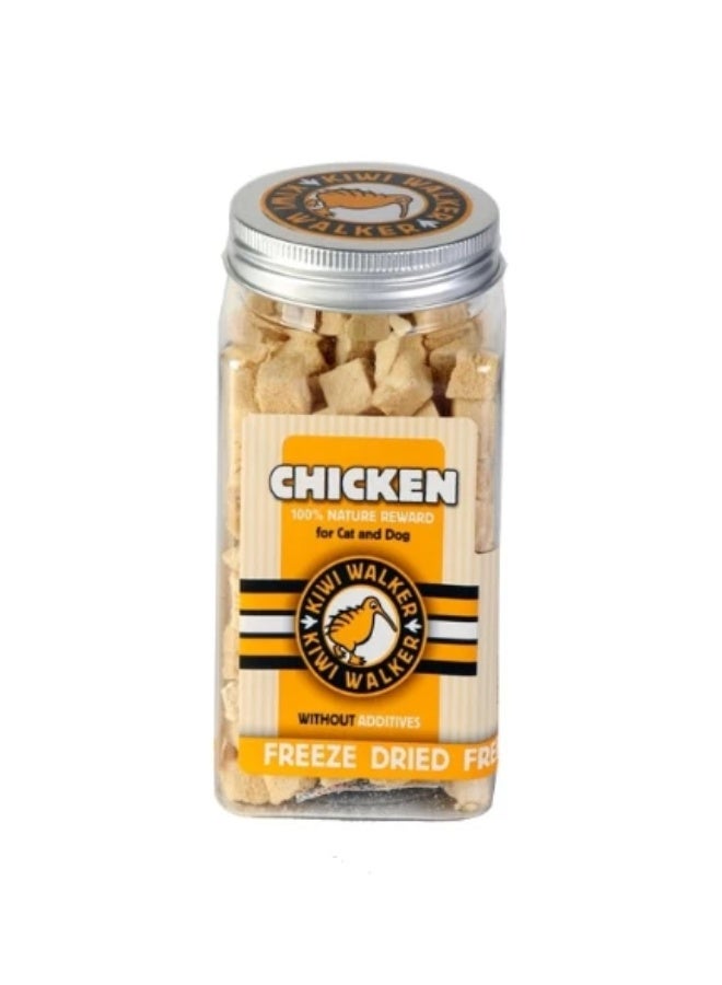 KIWI WALKER Freeze Dried Grain Free Snack Chicken Cubes Dog & Cat Treats 80G