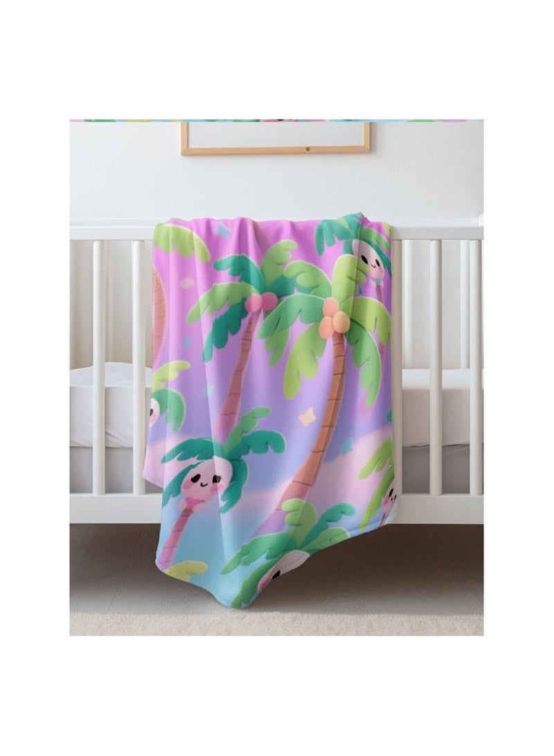 عام بطانية رقيقة من الفانيلا الكرتونية للأطفال أو الطلاب (دافئة ومريحة ومناسبة للنوم والألعاب) 100 سم * 150 سم - Image 3