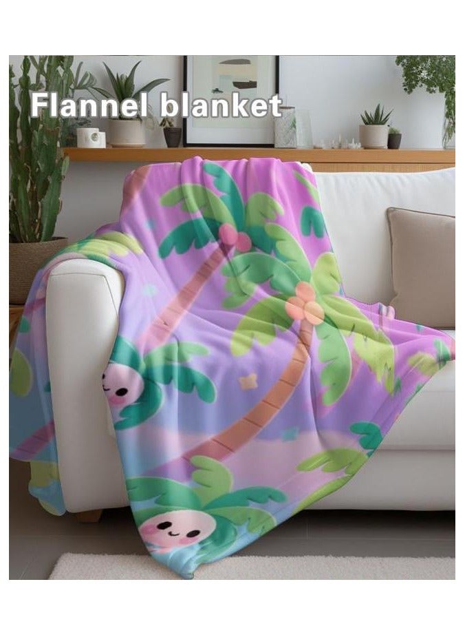 عام بطانية رقيقة من الفانيلا الكرتونية للأطفال أو الطلاب (دافئة ومريحة ومناسبة للنوم والألعاب) 100 سم * 150 سم - Image 4